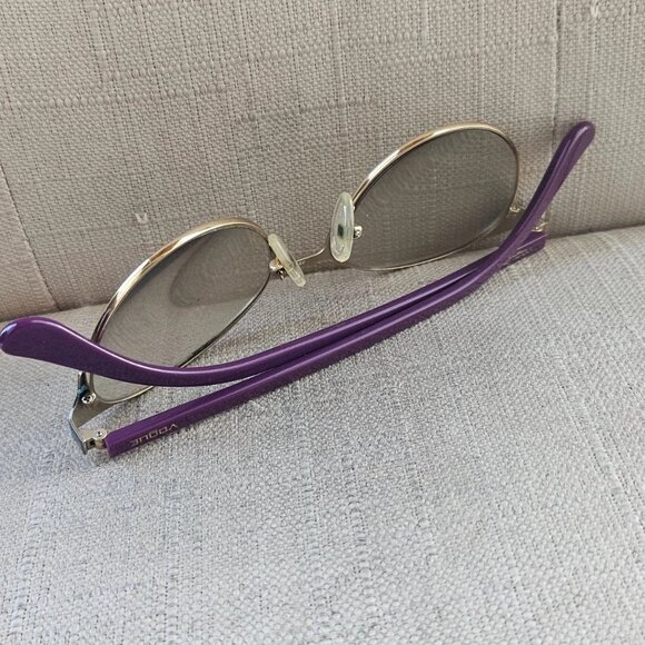 Vogue Eyewear Women Eyeglasses Frame VO4011 Black/Gold Purple Temple Glasses main image 13